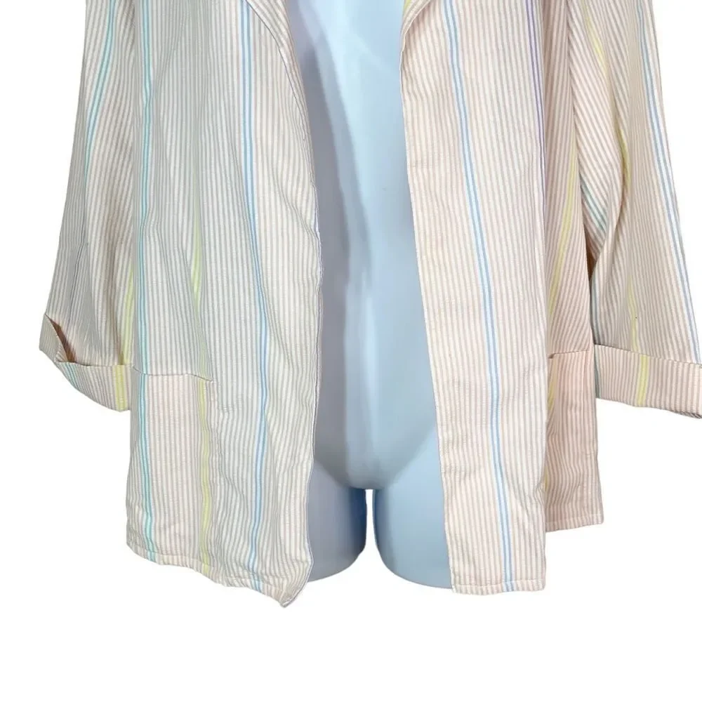 Vintage 80’s Pastel Stripe Blazer‎